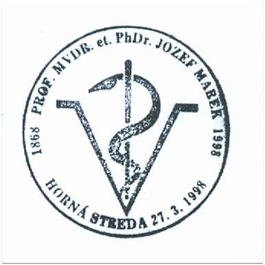 "1868 prof.MVDR PhDr.Jozef Marek 1998"