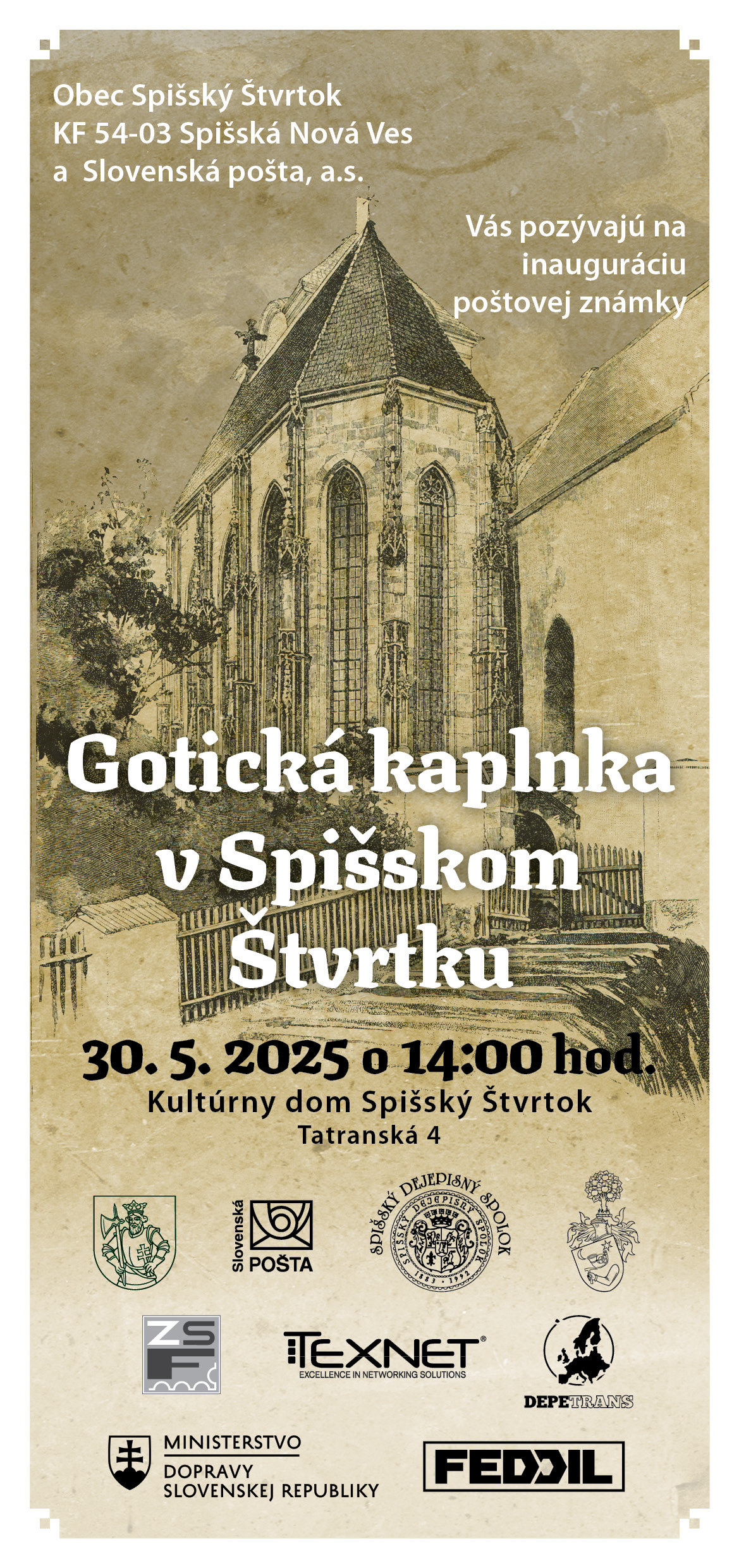 Inaugurácia poštovej známky z emisného radu Krásy našej vlasti